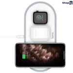 hoco cw24 handsome 3 in 1 wireless fast charger top