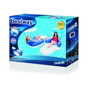 Inflatable Pool Airbed with Cup Holder