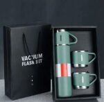 Vacuum insulated flask With Cups